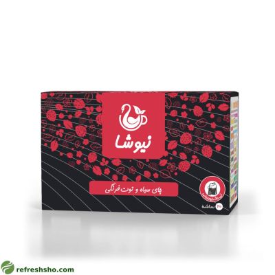 چای سیاه و توت فرنگی نیوشا